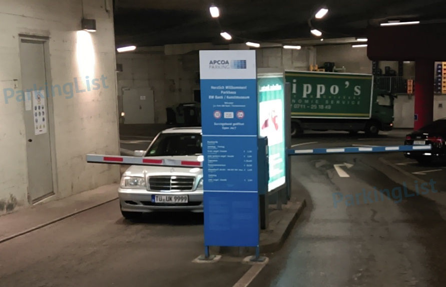 Ausfahrt - Parkhaus Kronprinzstraße Stuttgart 