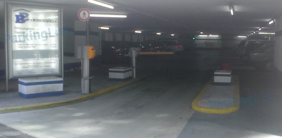 Zufahrt - Parkhaus Wilhelmsplatz Stuttgart Bad Cannstatt 