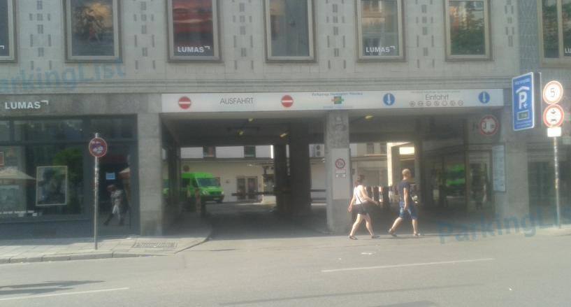 Aussen Parkhaus Marienplatz München