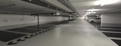 Innenansicht - Parkhaus Barbarossaplatz