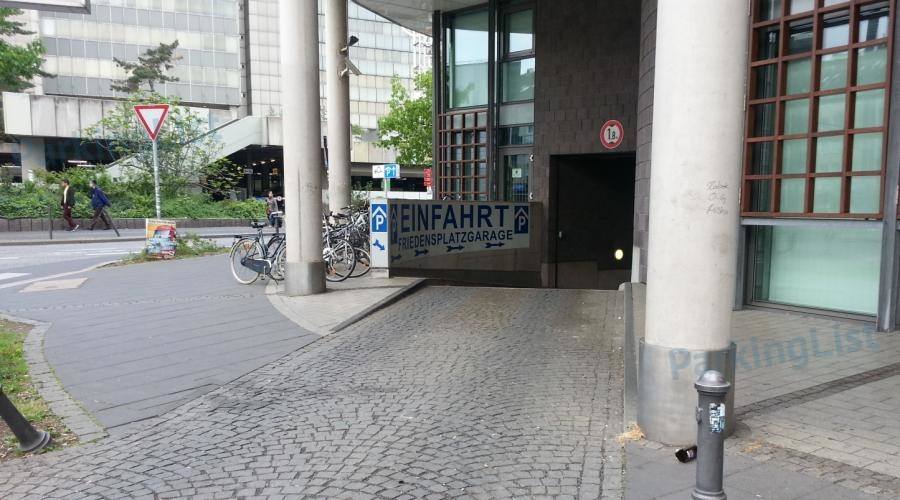 Einfahrt Oxfortstraße - Parkhaus Friedensplatz in Bonn