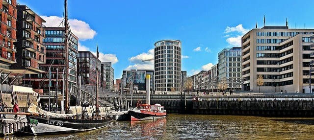 Parken in der Hafen City Hamburg