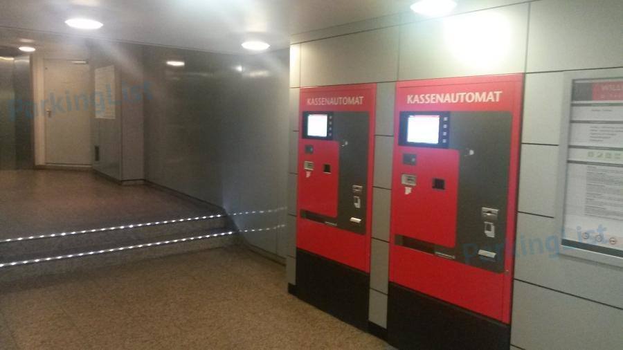 Kassenautomat Parkhaus Augustusplatz 15 in Leipzig