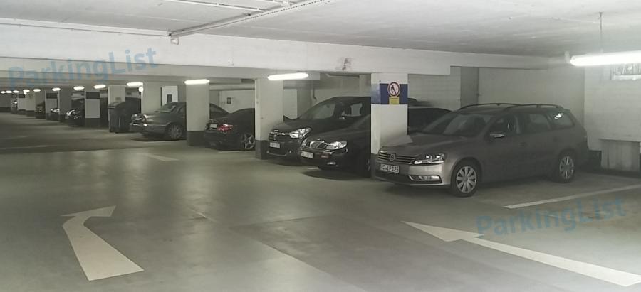Innenansicht 2 Parkhaus Grosskölnstraße in Aachen