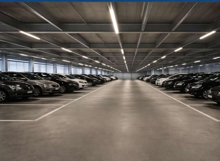 Parkplatz im Parkhaus mit Valet Service zum Flughafen FRA