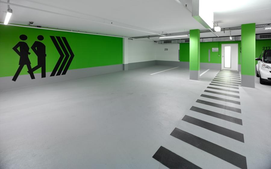 Innenansicht-2-Parkhaus Eberhard Passagen Tuebinger Carre Stuttgart 