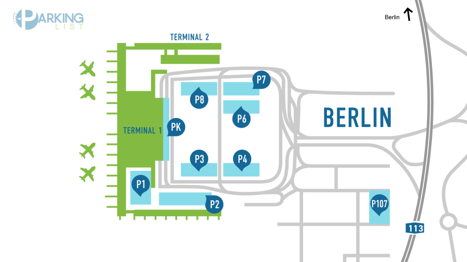Lageplan Flughafen Leipzig