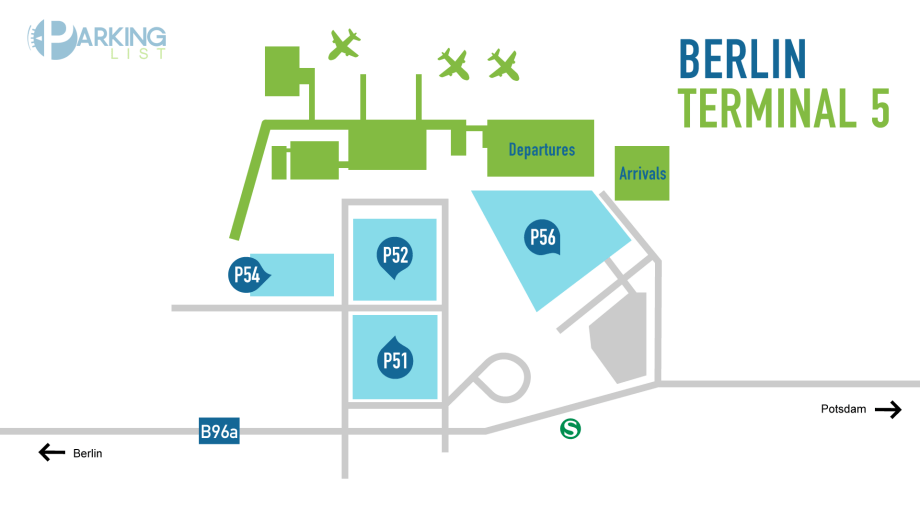Lageplan Flughafen Berlin Brandenburg Terminal 5 (BER)