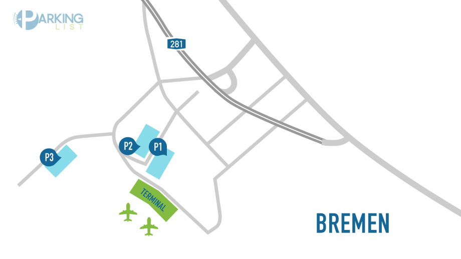 Lageplan Flughafen Bremen