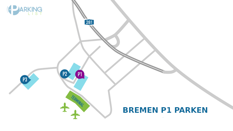 Parken Am Bremer Flughafen 1-2 Stunden Kurzparken www.parkinglist.de