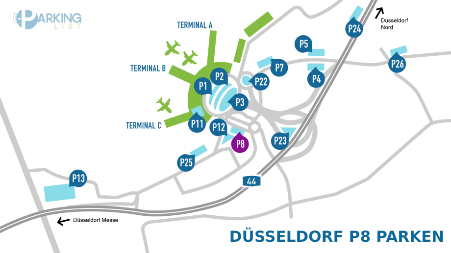 Park And Ride Parkplätze Flughafen Düsseldorf