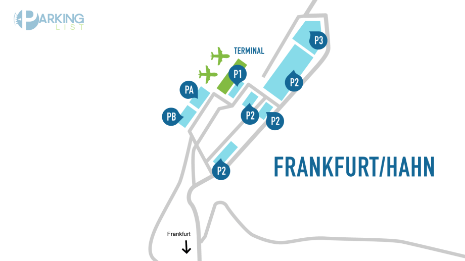 Lageplan Flughafen Frankfurt Hahn