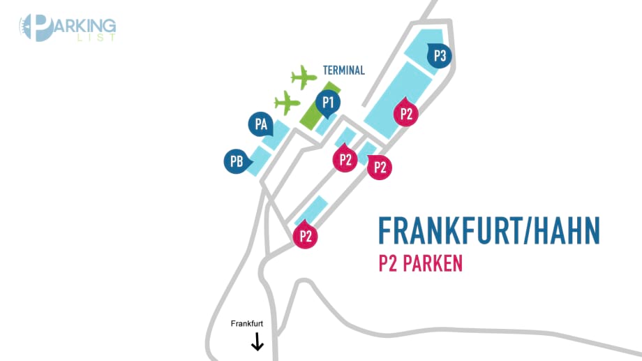 Lageplan Flughafen Frankfurt Hahn P2