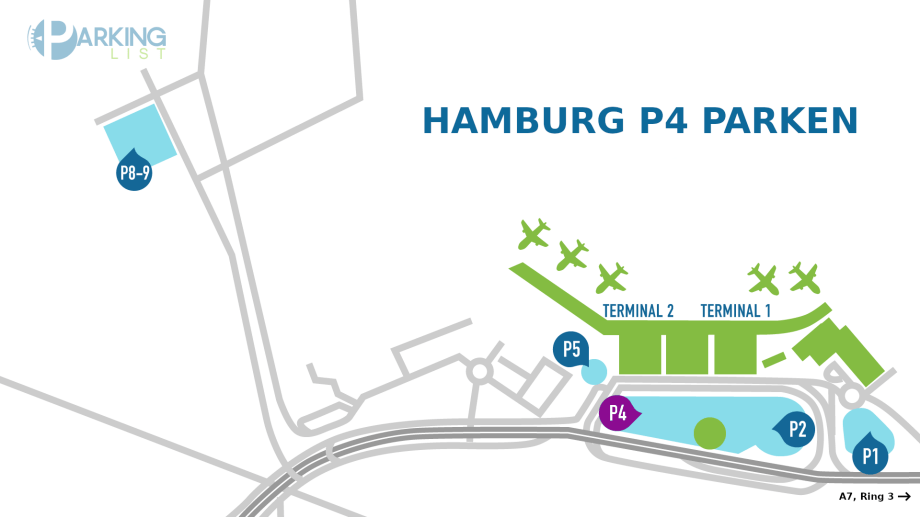 Parken im Parkhaus P4 am Flughafen Hamburg