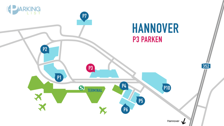 Parken im Parkhaus P3 am Flughafen Hannover