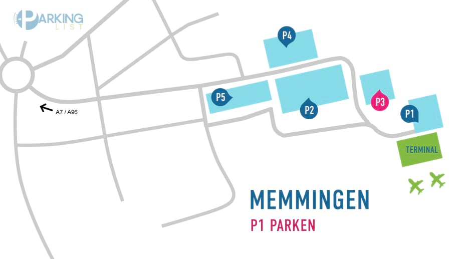 Lageplan Flughafen Memmingen P3