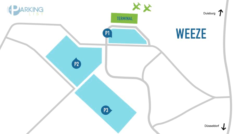 Lageplan Flughafen Weeze