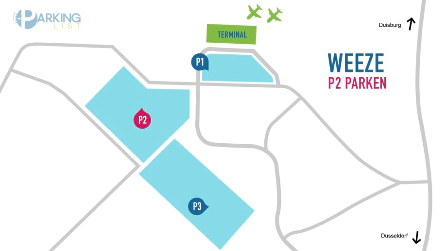 Lageplan Flughafen Weeze P2