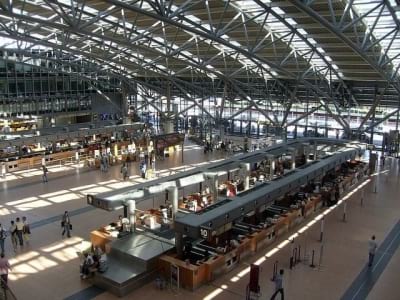 Innenansicht vom Flughafen Hamburg