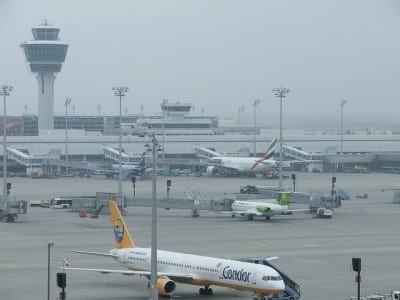 Flugzeuge am Flughafen M&uuml;nchen