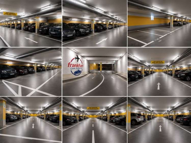 Parkplatz in Tiefgarage mit Shuttle Service zum Flughafen Frankfurt am Main (FRA)