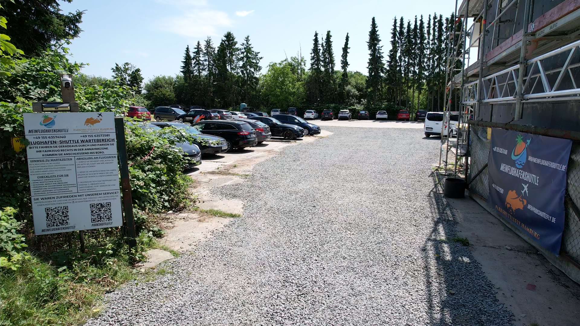 Parkplatz mit Shuttle Service zum Flughafen Hamburg