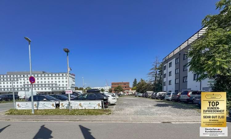 Parkplatz nahe Flughafen Frankfurt