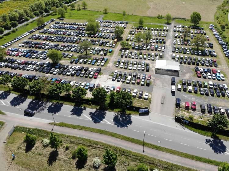 myParkplace Vogelperspektive am Flughafen BER Berlin Brandenburg