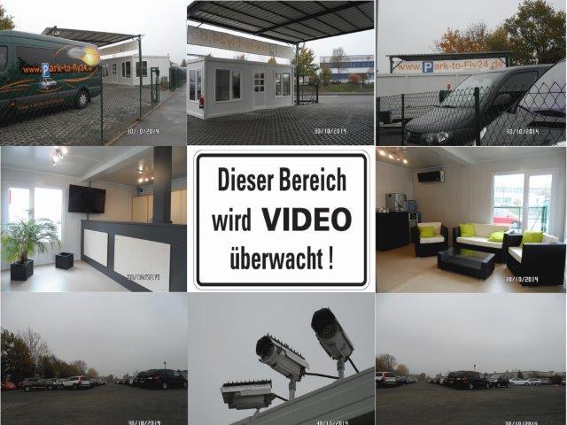 Videoüberwachter Parkplatz nahe Airport Leipzig