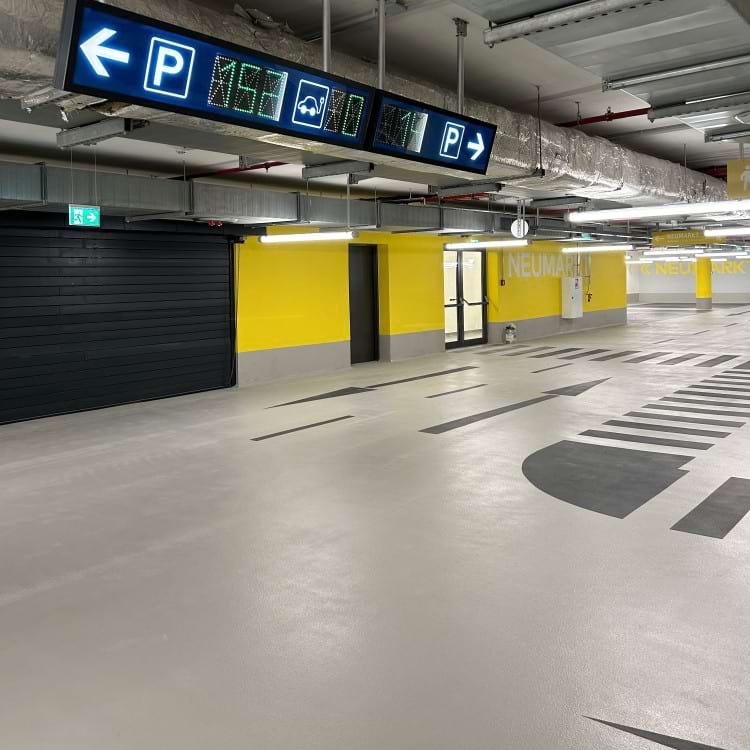 Innenansicht 2 Parkhaus Neumarkt in Leipzig