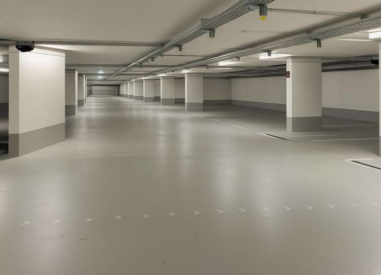 Parkplatz in Tiefgarage mit Valet Service am Airport Düsseldorf