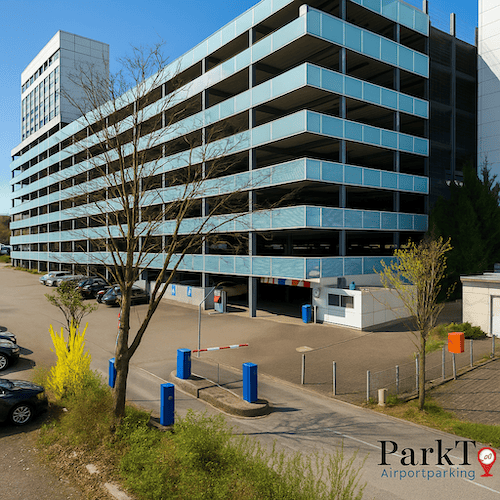 Parkplatz im Parkhaus mit Shuttle Service zum Flughafen Frankfurt